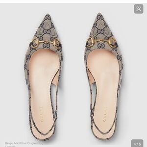 Gucci Beige and Blue Women's Shoes
